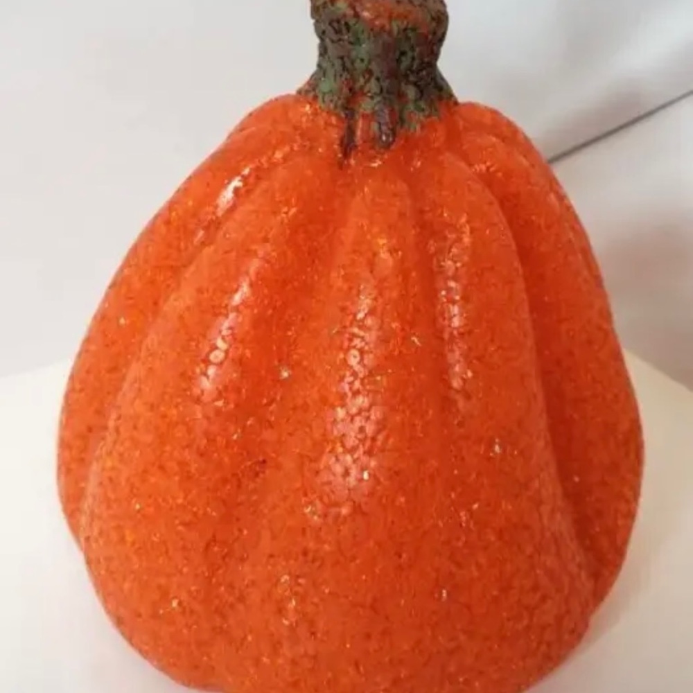 Vintage 1993 Light Up Pumpkin Jack O Lantern Halloween Rubber Mold set of 2 - Picture 4 of 9